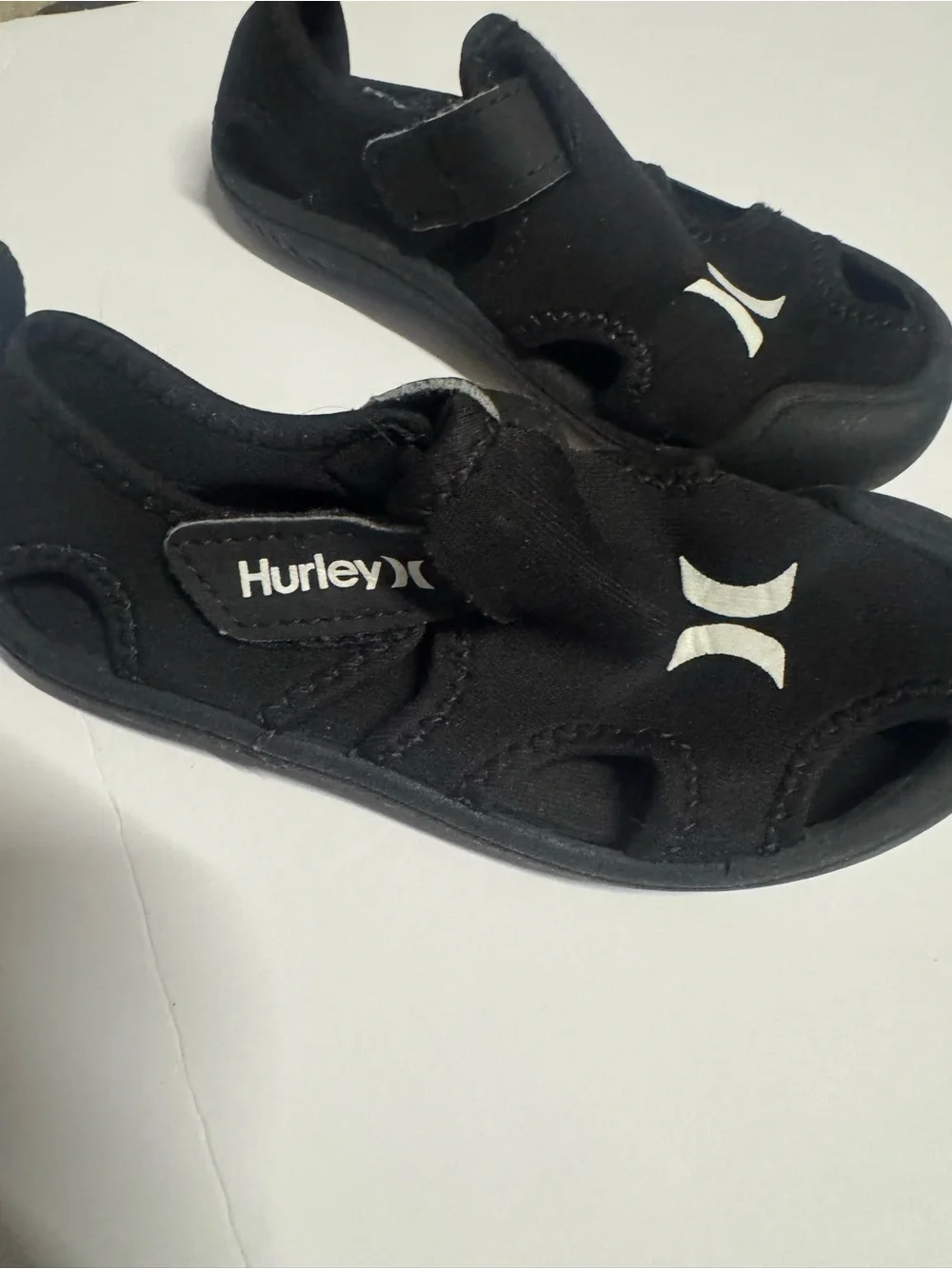 Hurley Kids Black Water Shoes with White Logo
